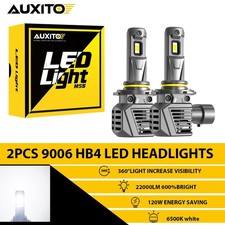 Upgraded 9006/HB4 LED Lights 6500K Cool White Super Brighter LED Bulb With Fan