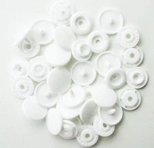 100 Sets KAM Extra Long Prong Plastic Snaps Size 20 T5 Glossy Round Resin Pla...