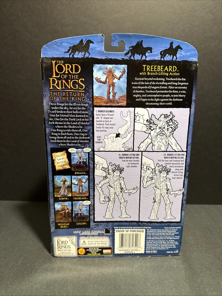 The Lord Of The Rings Return of the King Treebeard Figure 2003 Toybiz ~NEW - Image 3 of 4