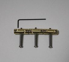 Telecaster compensated 3 piece saddle set, solid Brass