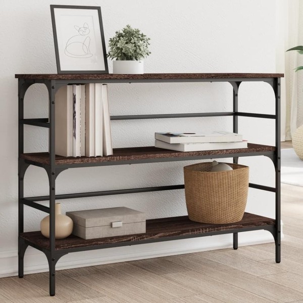 Konsolentisch Braun Eichen-Optik 100X32X75 Cm Holzwerkstoff-image