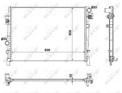 Kühler, Motorkühlung für Dodge Fiat Freemont Journey