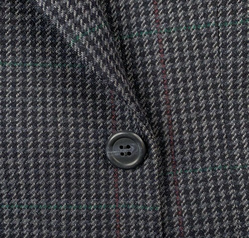 VTG 46 R Brooks Brothers Madison Fit Charcoal Hounds Tooth Check Tweed Blazer - Picture 5 of 13