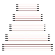 20 Pieces 3-Pin Servo Extension Cable Wire Cord Female to Male RC Servo Extensio