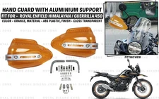 Orange Handguard Fit For "Royal Enfield New Himalayan & Guerrilla 450"