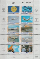 Venezuela S/S 25th Ann VIASA Airline Company 1986 MNH-15 Euro