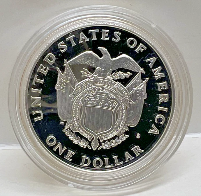 1989S Proof Silver Dollar & Half Dollar U.S. Congressional Coins - Image 2 of 3