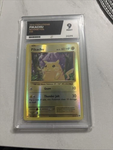 Pokemon Pikachu 035/108 2016 Holo foil Evolutions ACE 9 Mint