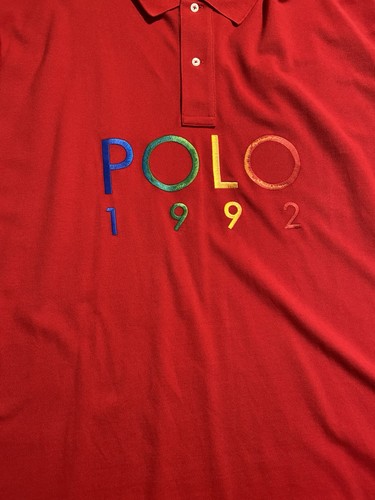 NEU Größe 3XLT Tall Herren POLO RALPH LAUREN rot "Polo 1992" Mesh Polo Shirt $ 138 - Bild 5 von 12
