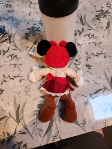 NWT Walt Disney World Minnie Mouse Pirate 10" Beanie Plush Doll Maroon Skirt - Picture 8 of 11