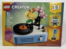 LEGO CREATOR 31172 Record Player with Flowers -NEW IN OPEN BOX