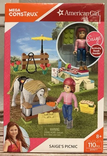 Mega Construx X AMERICAN GIRL Saige’s Picnic For Ages 8+, 110 Pcs, BNIB