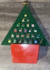 Christmas Tree Advent Calendar Wooden Doors Open Christmas card holder 20”