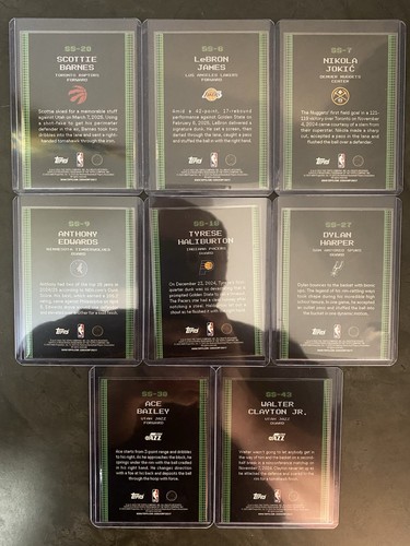 2025-26 Topps Basketball Scan & Slam Lot (8) Target Exclusive Insert #’d LeBron - Picture 4 of 7