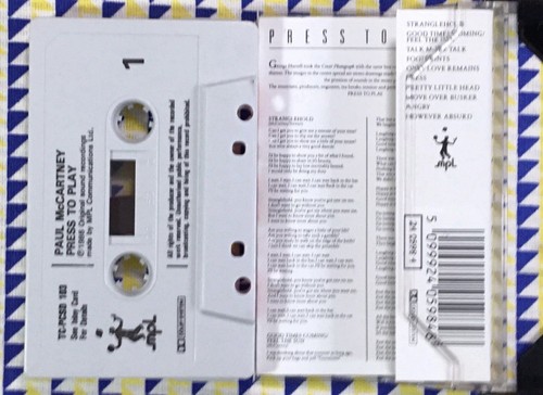 Paul McCartney, Press To Play, Audio Cassette Tape - Picture 3 of 3