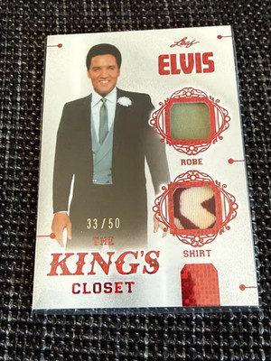 Elvis Presley /50 Double Patch LEAF Wardrobe Kings Closet - von Ihm getragen!