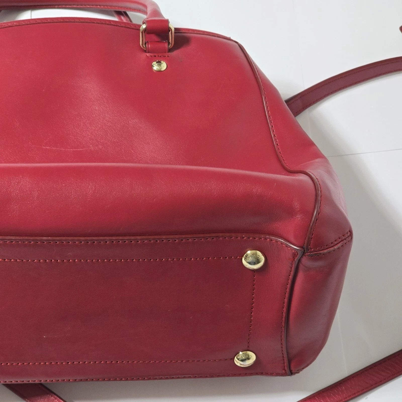 Borsa a mano Coach in pelle trapuntata Madison F36679 classica rossa