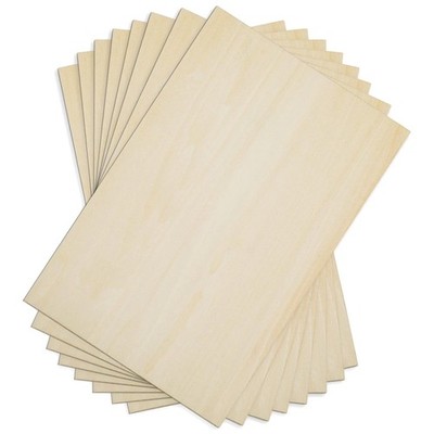 Versatile Basswood Sheets 12x8x1/16'' for DIY Projects