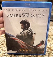 American Sniper (Blu-ray + DVD w/ Case) 2014 Clint Eastwood Film. LIKE NEW!