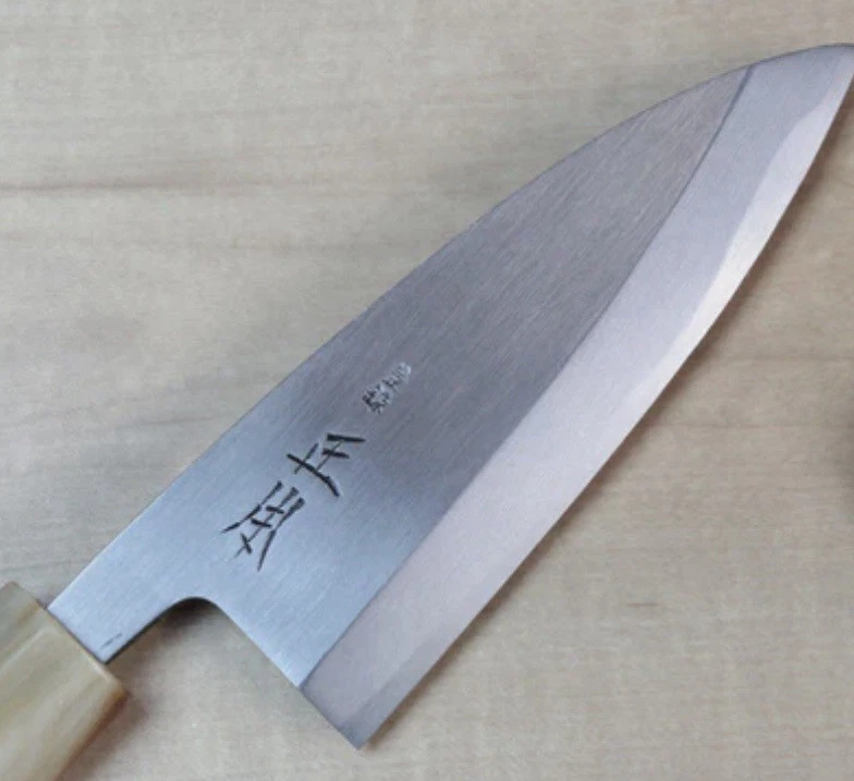 Masamoto White #2 Deba 4.1. Hrc 63 D Shaped Handle (Blond Handle ) - Image 2 of 3