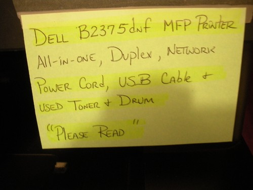 Dell B2375dnf MFP All-in-One Duplex Network FREIGHT PAID - Picture 2 of 12