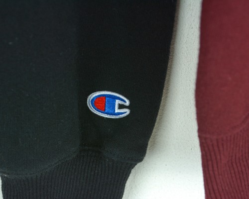 CHAMPION VTG S Mens Sweatshirt College Jacket Sweater Cardigan Burgundy Jumper - Picture 10 of 12