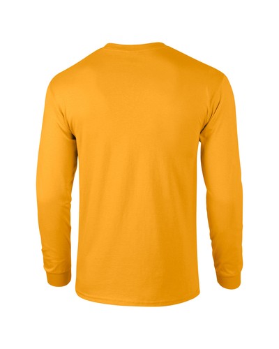 Gildan G240 Men's Ultra Preshrunk Cotton Crew Neck Long Sleeve Tee Top T-Shirt - Picture 61 of 198
