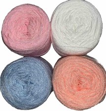 Crystal Lace yarn. Colors 1/3/25/125. Acrylic/Rayon. 900 yards each. 1 lot of 4