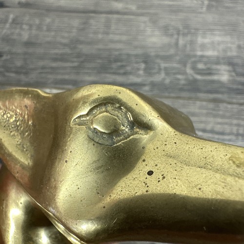 Vintage ANUBIS Dog Head Cane Handle Walking Stick Brass Egyptian God of the Dead - Picture 16 of 18