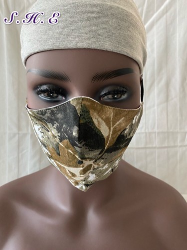 Mascarilla facial de tela reutilizable lavable ajustable con filtro PM2.5 de 3 piezas - Imagen 7 de 12