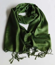 New Fashion Soft Long  PASHMINA SCARF/WRAP/SHAWL-- Olive Green
