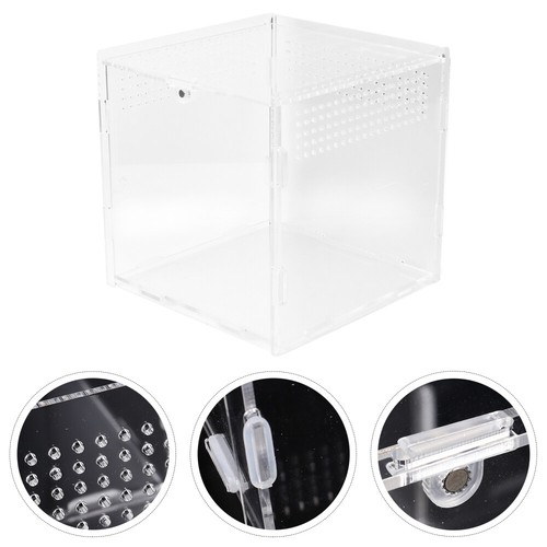Acrylic Reptile Box Climbing Pet Feeding Container 2024 Transparent Breeding Box