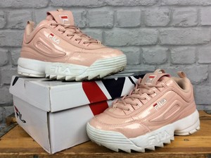 fila disruptor pink patent