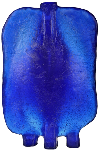 DAUM Crystal Vesuve Figurina Blu Firmata Thomas Gleb Edizione Limitata Nuova con scatola - Foto 3 di 9