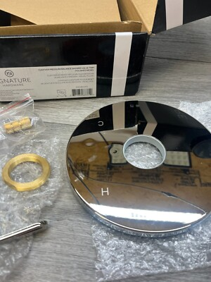 #ad Signature Hardware Gunther Pressure Balanced Valve Trim 477076 READ $37.50