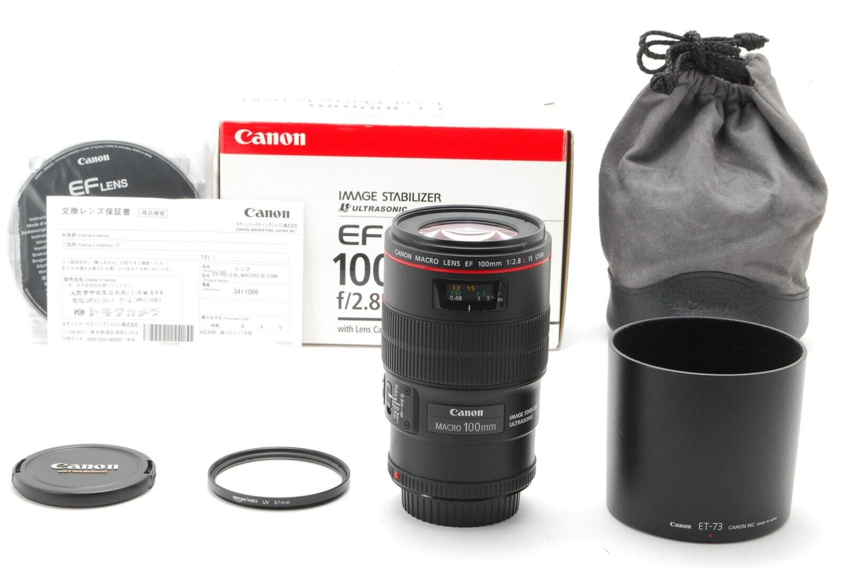 MINT in Box] Canon Macro EF 100mm f/2.8 L IS USM Lens From
