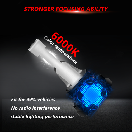 For Chevy Camaro 2010-2013 D1S/D1R LED Headlight + 5202 Fog Light Bulbs White - Picture 10 of 17