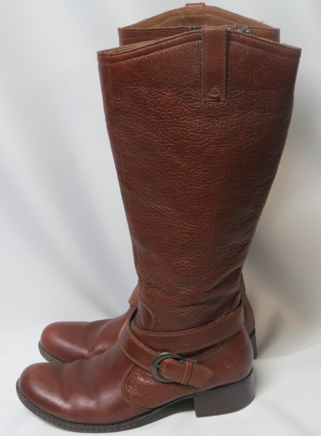 BOC Born Concept Brown Pebbled Leather Tall Riding Equestrian Boots 8 M BOC Born Concept Brown Pebbled Leather Tall Riding Equestrian Boots 8 M