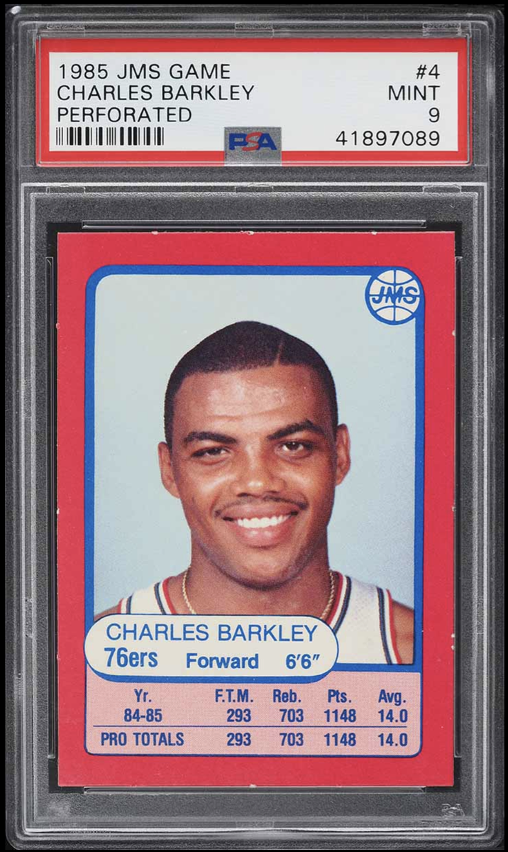 Charles Barkley 1985 JMS Game ROOKIE #4 PSA 9 | eBay
