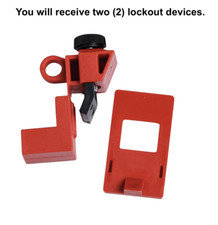 Brady 65396 Lockout Device No Hole Single Pole Circuit Lockout Small 