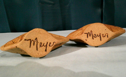 Set of 2 Leaf Etched Vases - Picture 3 of 4