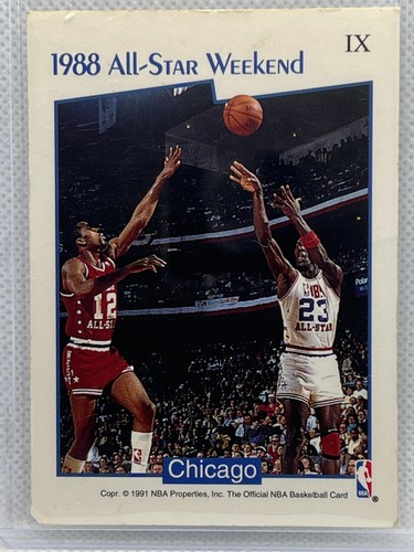 1991-92 Hoops #IX Michael Jordan MVP All-Stars - Picture 2 of 2