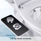 Bidet Hot Cold Water Sprayer Self Cleaning Seat Attachment Dual Nozzle Wash Diy