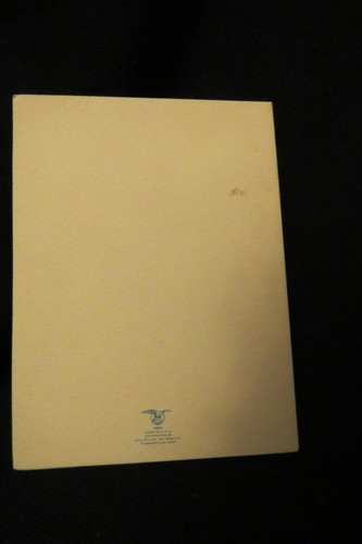 Vintage Easter EGG Easter Card c. 1940s by: Nat'l prnt co. CT unsigned - Picture 3 of 4