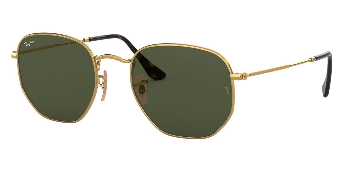 Ray-Ban 0RB3548N Sunglasses Unisex Gold Geometric 51mm New 100