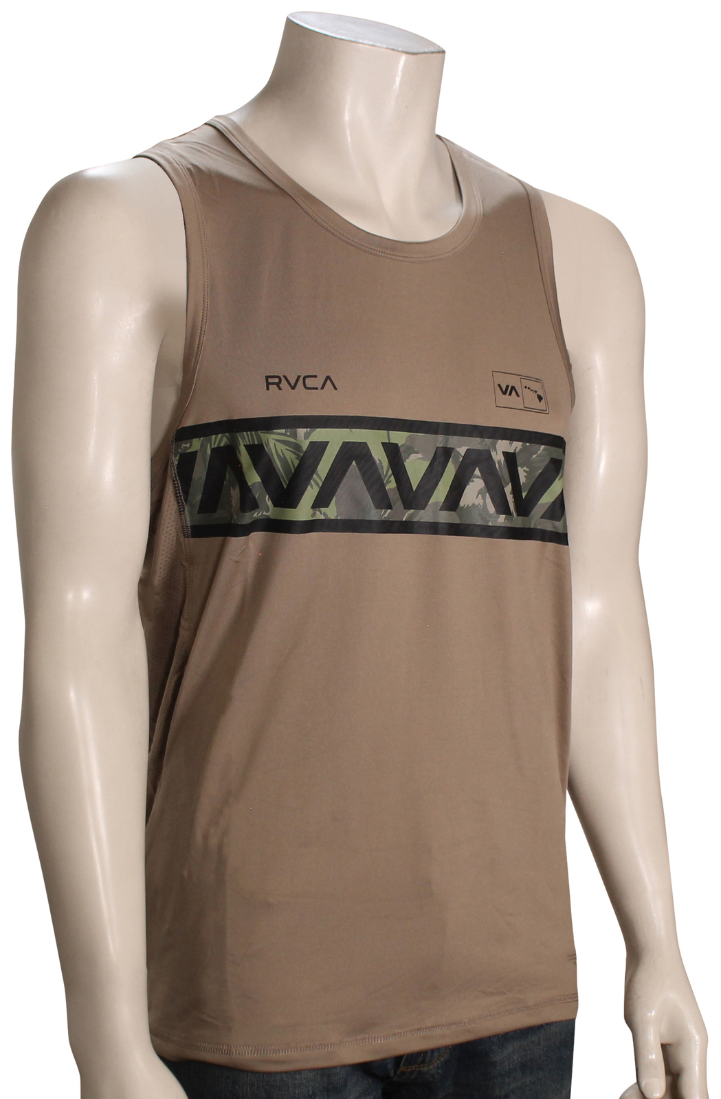 RVCA Hawaii Sport Vent Muscle Tank - Темно-хаки - Новинка