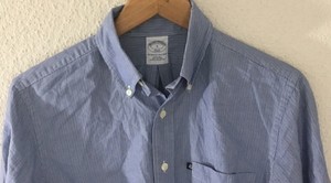 Brooks-Brothers-346-Mens-Slim-Fit-Multicolored-L-S-Striped-Shirt-Size-Small