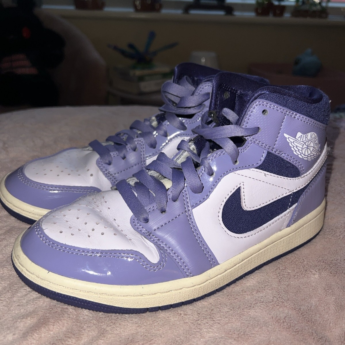 aj1 mid purple aqua