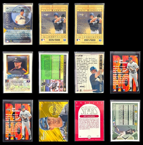 35 Jeff Bagwell Inserts - Power Brokers Refractor - Lumberjacks - Gold Leaf - ND - Picture 6 of 6