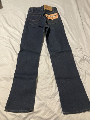 Vintage LEVIS 416-0617 Saddleman Boot Jeans Boys Size 14 Slim ORANGE TAB -NEW- - Picture 5 of 9